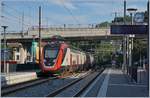 Die beiden SBB Twindexx RABe 502 212-9 und RABDe 502 010-3 (Ville de Genève) bei der Durchfahrt in La Conversion auf dem Wega nach Genève Aéroport.