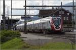 RABe 502 008 auf Abwegen in Egerkingen im Oktober 2020.