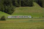 Turbo-GTW RABe 526 auf der Tösstalbahn zwischen Fischenthal und Gibswil.