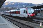 SBB 560 415 steht am 1 Jänner 2024 in Brig abgestellt.