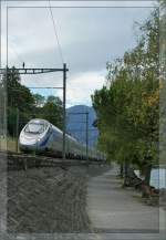 SBB ETR 610 in CIS Farben bei Villeneuve am 4.