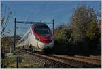 Ein SBB ETR 610 (RABe 503) als EC 34 unterwegs von Milano nach Genève bei Lutry.