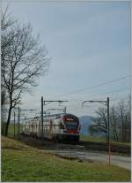 SBB RABe 511 104 auf der Fahrt nach Genve zwischen Romont und Palzieux.