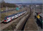 Der SBB RABe 511 101 als RE 2624 Romont Genève bei der Lonay-Préverenages.