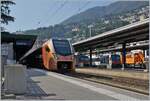 Ein SOB  Traverso  wartet in Locarno auf die Abfahrt.