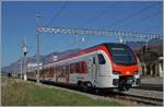 Nun werden sie wohl bald im Planbetrieb zu sehen sein die ersten neuen EVO RA Triebzüge, hier noch bei einer Testfahrt in Bex zu sehen: der neue RegionAlps RABe 533 703.