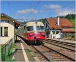 Der SBB RAe TEE II auf Sonderfahrt bei Bossière.
24. Aug. 2007