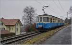 Der MOB ABDe 8/8 4003 als Regionalzug 2330 von Montreux nach Chernex kurz nach Planchamp.