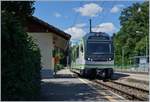 Der neue LEB Be 4/8 N 62 von Stadler auf einer Dienstfahrt (Testfahrt?) in Richtung Lausanne-Flon aufgenommen in Jouxtens-Mzery.