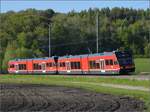 Auf der Biel-Täuffelen-Ins Bahn.