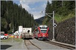 Der RhB ABe 4/12 3510 erreicht als Regionalzug 1837 Davos Monstein.