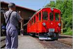 Zur grossen berraschung zeigte sich am folgenden Tag der frisch revidierte RhB ABe 4/4 I 35 der Blonay Chamby Bahn dann kurz den Betrachtern (und Fotografen) in Chaulin.