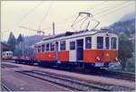 Der CEV BDe 4/4 105 mit einem Dienstzug in Blonay.