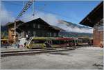 Lenk, Endpunkt der Linie von Zweisimmen her mit einem der vier auf dieser Strecke eingesetzte MOB Be 4/4 5000 mit Bt bzw.