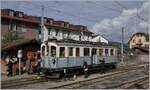 Der MCM BCFeh 4/4 6 (Baujahr 1909 SLM/SIG/EGA) der Blonay-Chamby Bahn wird in Blonay für die Rückfahrt vorbereitet. 

17. Sept. 2017