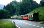 ABDeh 4/4 2 der SGA fährt im Frühjahr 1979 hintunter nach St.