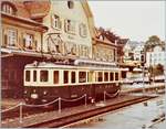 In Gais wartet der ABDeh 4/4 N 7 noch in den lteren SGA Farbengebung auf die Fahrt nach Altsttten.
110 Film / Sept. 1983