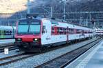 SBB 560 416 steht am 1 Jnner 2024 in Brig abgestellt.