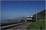 Die schöne Aussicht über den Lac Léman lenkt fast vom Blick auf den CEV MVR GTW Be2/6 ab.