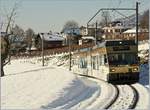 Der Be 2/6  Blonay  kurz nach St-Légier Gare am 18.