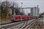 Ein ASM Regionalzug bestehend aud zw GTW Be 2/6 erreicht sein Ziel Biel/Bienne. 

21. Nov. 2021