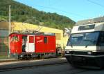 Frisch revidierte CEV Zahnradlok N 1 in Blonay.