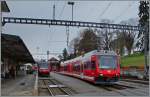 CJ Regionalzüge nach Le Noirmont und Tavannes in Tramelan.