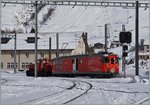 MGB Matterhorn Gotthard Bahn Deh 4/4 23 in Andermatt.