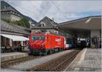 Lokwechsel beim Glacier Express PE 903 St.