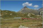 Steiler aufstieg Richtung Bernina Ospizio.