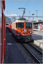 Die RhB Ge 4/4 II 622 in Chur.