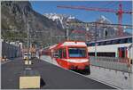 Der TMR Beh 4/8 N° 72 mit der UIC Nummer 72 (UIC 90 85 838 072-4 CH-TMRSA) hat sein Ziel Martigny erreicht.