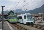 Nochmals der neue TPC ASD ABe 4/8 473, welcher von Les Diablerest kommend sein Ziel Aigle erreicht hat.