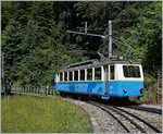 Der Bhe 2/4 207 auf Bergfahrt bei Le Tremblex.