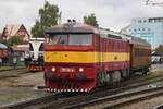 ZSSK 751 131 rangiert als Gast am 26 September 2025 in Benesov u Prahy.