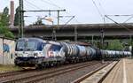 ZSSK Cargo/Raill 383 206-0 REV/Ba/20.02.26 mit langem Kesselzug Durchfahrt HH-Harburg.