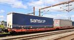SK-VTGCH 33 56 4993 141-7 Gattung Sdggmrs 232 beladen mit Samskip/PNO Aufliegern.