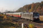 Der AKE Sonderzug von Koblenz Hbf nach Westerland (Sylt)kam Pünktlich mit der MRCE X4 E-606 durch Tostedt gefahren richtung Hamburg.