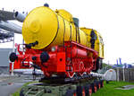 Die ehemalige Dampfspeicherlok der VEB Braunkohlenwerk »Erich Weinert«, Deuben, eine LKM vom TypFLC, am 02.10.2010 im Technik Museum Speyer.
