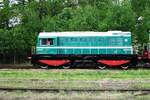 Seitenblick auf T435 0145 ins Eisenbahnmuseum Luzna u Rakovnika am 13 Mai 2012.