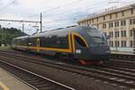 Regiojet 665 001 verlasst am 27 Mai 2025 Usti nad Labem als Rychlyk nach CHeb ber Chomutov.