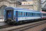 Am Ende des EC 176(Brno-Hamburg-Altona)hing der CD-Wagen Bmz 245 im Dresdener Hbf.15.07.2015