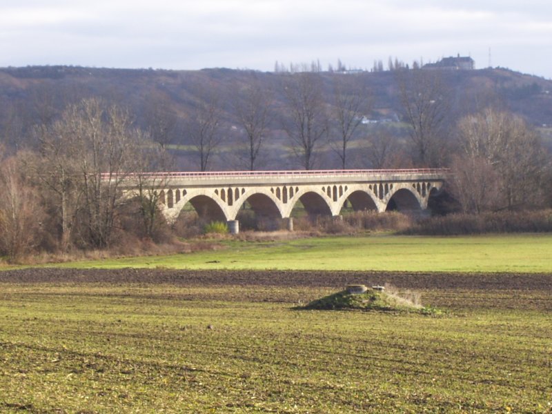Unstruthochwasserviadukt zwischen Kirchscheidungen und Karsdorf; 24.11.2007