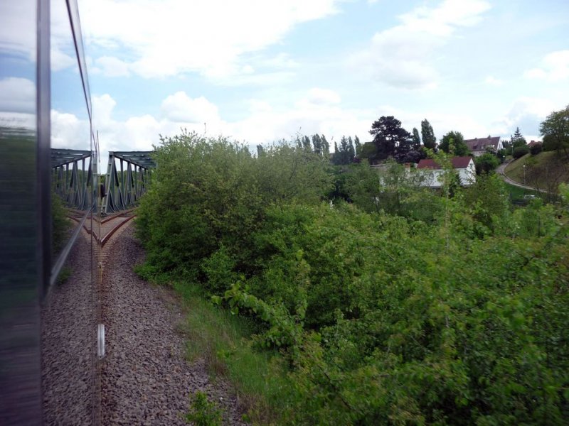 Verbindungskurve zwischen dem Naumburger Haupt- und Ostbahnhof; 08.05.2009 (Foto: Ralf Kuke)