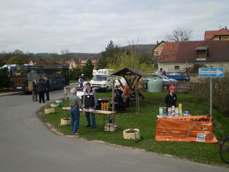 Wir waren nat�rlich wieder mit einem Infostand vertreten; 09.04.2009 (Foto: Christian Kirchner)
